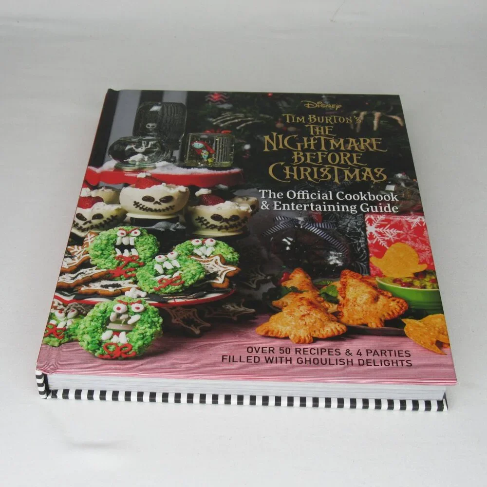 Disney Tim Burton's Nightmare Before Christmas Official Cookbook Hardcover